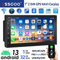7 Zoll 2 DIN Autoradio 32G Android 13 Apple Carplay GPS NAVI RDS WiFi Bluetooth