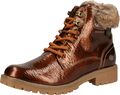 Dockers by Gerli Damen Stiefel Schnürstiefelette Combat Boots Stiefelette Lack