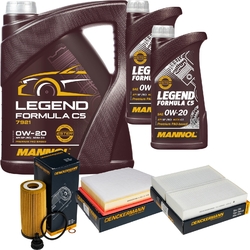 Inspektionspaket MANNOL 0W-20 Legend Formula C5 7L für MINI Mini One BMW X1