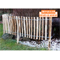 Staketenzaun Holzzaun Gartenzaun Imprägniert Zaunlatte H35cm Länge 5m Abst.7-8cm