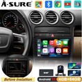 DAB+ 4+64G Android 15 AutoRadio RDS GPS Navi Carplay Kam Für Audi A4 S4 B6 B7 B8