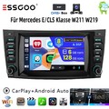 8-Kern DAB+ Android 14 Autoradio GPS Navi Mercedes G/CLS/E-Klasse W211 W219 128G