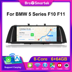 10.25" Android 14 Autoradio Für BMW 5er F10 F11 CIC IPS CarPlay GPS 8-Core 4G BT