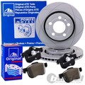 ATE PowerDisc BREMSSCHEIBEN + BELÄGE VORNE für VW GOLF 1 2 GTI POLO G40 SCIROCCO