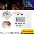 Digitale LCD Zeitschaltuhr DC AC12V 16A Timer Programmierbar Schalter Zeit Gut
