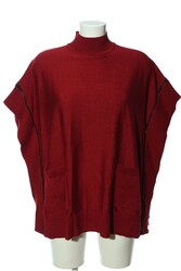 HEINE Rollkragenpullover Damen Pullover Gr. DE 34 rot Casual-Look