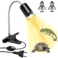 Heizlicht+Lampenhalter Terrarium Aquarium Wärmelampe UVA UVB Reptilien Strahler~
