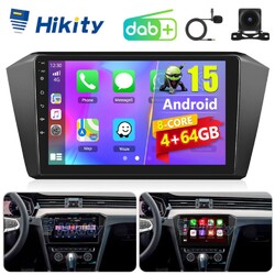 10" DAB+ 8Core 4+64GB CarPlay Android15 Radio Für VW Passat B8 GPS Navi WIFI RDS
