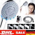 Handbrause mit 150cm Schlauch Duschkopf Duschbrause 5 Funktionen Wasserspar Set