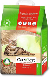 Cat's Best Original Plant-Based Cat Litter, 17.2 kg, Maximum Odor Control