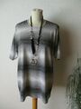 Bonita Damen Shirt Gr. L schwarz-weiß gestreift 1/2 Arm Glitzerpunkte