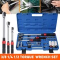 Drehmomentschlüssel Set 5-25Nm 10-60Nm 20-210Nm 1/2" 3/8" 1/4" 3/35tlg 72 Zähnen