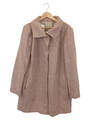 Fuchs Schmitt Damen Wollmantel Kariert Beige Vintage Klassisch Gr. M 38 Langarm