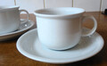 2er Set  Kaffeetasse mit Untertasse -  Thomas Porzellan - Serie Trend Weiss