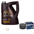 BOSCH Ölfilter 5 L MANNOL Extreme 5W-40 für Dacia Sandero 1.4 1.6 MPI 85