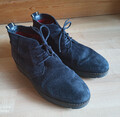 TOMMY HILFIGER Damen Wildleder Schuhe, Sneaker, Gr. 37, Dunkelblau, gut erhalten