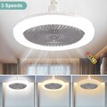 LED Deckenleuchte mit Ventilator LED Leise Deckenventilator Beleuchtung Dimmbar