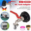 IBC Container Adapter Auslaufhahn Hahn Kugelauslaufhahn Kappe Zubehör 3/4Zoll EU