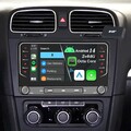 DAB Android 14 2+64G Carpaly Autoradio GPS Navi Für VW GOLF 5 6 Touran Tiguan T5