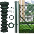 Maschendrahtzaun Set Grün Anthrazit Maschendraht Komplettset Gartenzaun Zaun