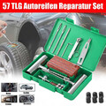 58 Tlg. Autoreifen Reparatur Set Auto KFZ Motorrad Pannenset Reifenreparatur Set