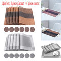 12er Set PVC Tischset Platzset Untersetzer Abwaschbar Platzdeckchen Platzdecke