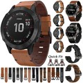 Leder Quickfit Armband Für Garmin Fenix 8 E 7 7X 6 6X Pro 5 5X Plus 965 955 3 HR