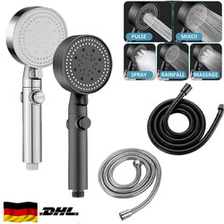 Hochdruck Turbo Duschkopf Handbrause Wassersparende Duschbrause Badezimmer 5Modi