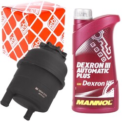 1 LITER MANNOL SERVOÖL + FEBI AUSGLEICHSBEHÄLTER SERVOLENKUNG ÖLBEHÄLTER BMW