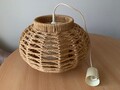 Vintage Design Midcentury Kugel Pendel Decken Hänge Lampe Leuchte Sisal perfekt