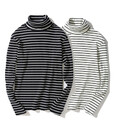 Rollkragenpullover Bluse Oberteile T-Shirt Pullover Casual Retro Basic-T-Shirt