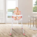4 in1 Kinderhochstuhl Mit Tisch Klappbar Hochstuhl Baby Essstuhl Sitzerhöhung