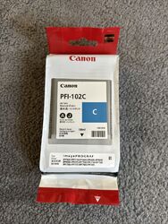 Original Canon Tintenpatrone Cyan PFI-102c 0896B001