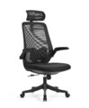 Vollnetz Bürostuhl, Schreibtischstuhl Computerstuhl Neigbar Ergonomisch Mesh - Schwarz