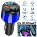 Bluetooth 5.3 Auto Adapter FM Transmitter, MP3 Audio Player Auto Kit,QC3.0+PD30W