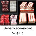 Gebäckdosen 5er Set Plätzchen-Dosen Keksdosen Metalldosen Geschenkdosen