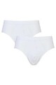 Sloggi Herren 24/7 Basic natürliche Baumwolle 2er-Pack Midi-Slips - weiß