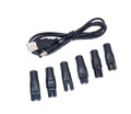 Universal USB Ladekabel für Rasierer / Trimmer / Groomer 7 teiliges Set