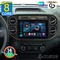 DAB+ 4+64GB Android 14 Carplay DSP GPS Navi Autoradio Für VW Tiguan 5N GOLF Plus