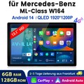 13.1" Andoird 14 Autoradio Für Benz ML/GL Klasse W164 X164 Navi 6G+128G Carplay