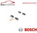 SATZ BREMSBELÄGE BREMSKLÖTZE BOSCH 0 986 494 392 P FÜR HONDA CIVIC IV