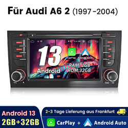 Carplay Android 13 Autoradio Für Audi A6 S6 Avant RS6 GPS SWC WIFI DAB+ 2+32G BT