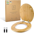 Benkstein® Toilettendeckel Mit Absenkautomatik Bambus – Antibakterieller WC Sitz