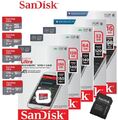 SanDisk ULTRA 32GB 64GB 128GB 256GB Micro SD SDHC SDXC Karte Speicherkarte A1 DE