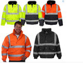 Hi Vis Viz Warnschutz Bomberjacke wasserdicht Sicherheitsmantel Sicherheit Arbeit