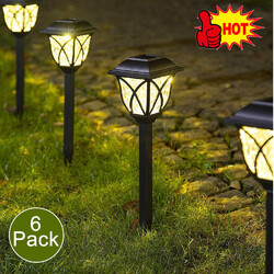 6er Set Solarleuchten Außen Garten Deko für Balkon LED Solar leuchten Solarlampe