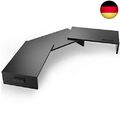 BONTEC Dual Monitor Stand Riser, Desktop Monitorständer mit Smartphone-Halter, 
