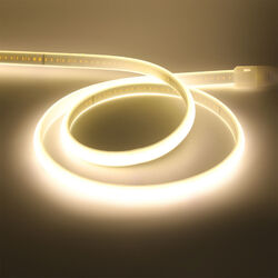 230V COB Neon LED Streifen Stripe Lichtband IP67 Außen Beleuchtung + EU Stecker