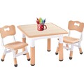 Kindertisch mit 2 Stühlen Set, Kindersitzgruppe Höhenverstellbar für Kinder i...