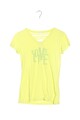 S.OLIVER Print-Shirt Damen Shirt Gr. DE 36 blassgelb Casual-Look